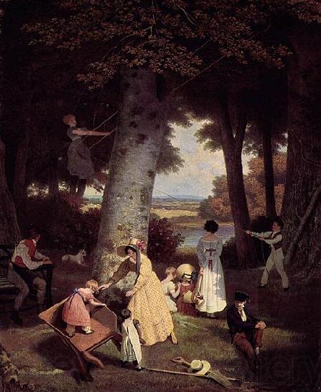 Jacques-Laurent Agasse Playground Spain oil painting art